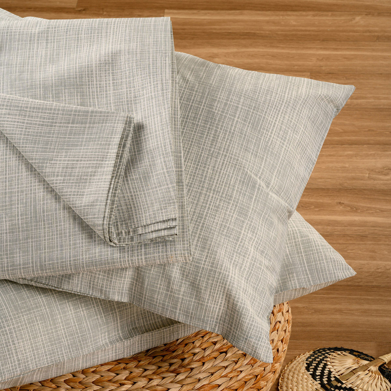 Σεντόνι Μονό Με Λάστιχο + Μαξιλαροθήκη (Σετ) Melinen Casual Line Mini Mateo Grey