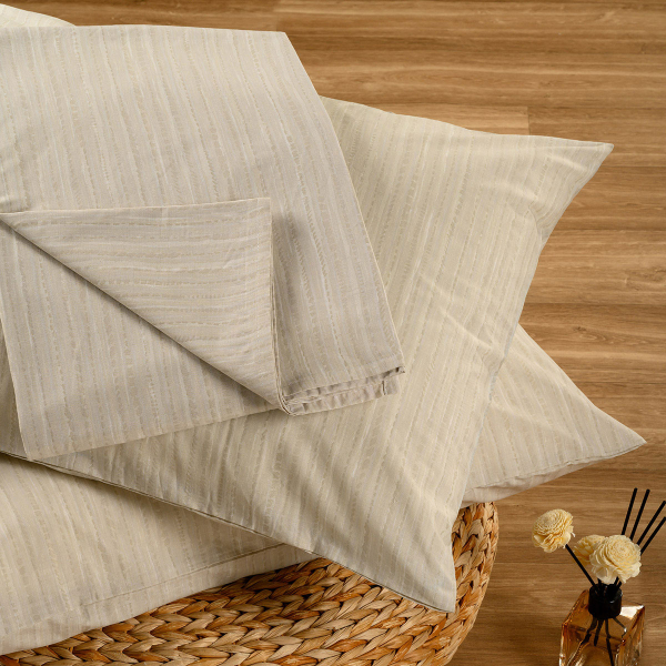 Σεντόνι Υπέρδιπλο Με Λάστιχο + Μαξιλαροθήκες (Σετ) Melinen Casual Line Mini Nika L.Blue