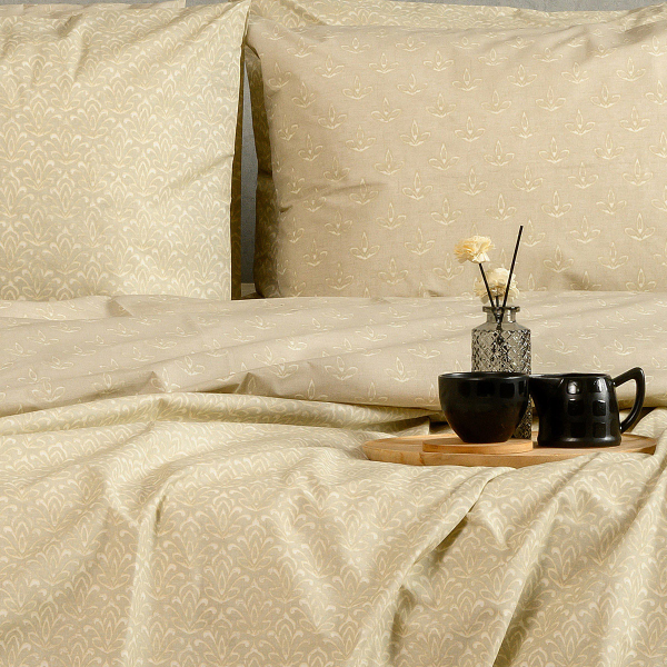 Σεντόνια Μονά (Σετ) Melinen Ultra Line Chantal Beige