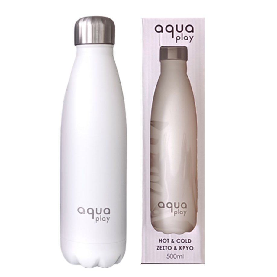 Μπουκάλι Θερμός 500Ml Aqua Play White 64-90 Home Οργάνωση & Αποθήκευση Spitishop