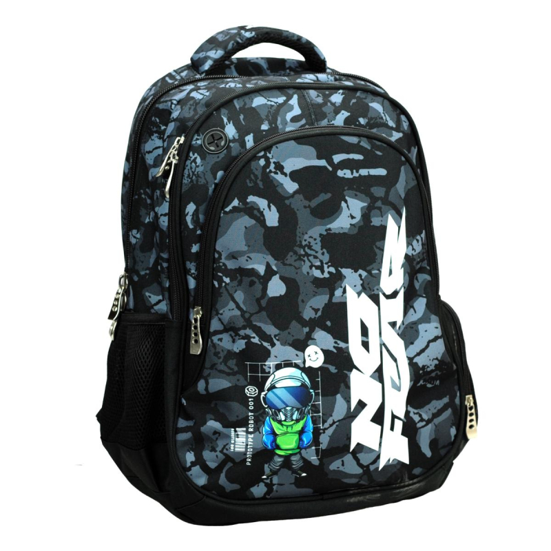 Σχολική Τσάντα Δημοτικού (30x28x48) No Fear Robot