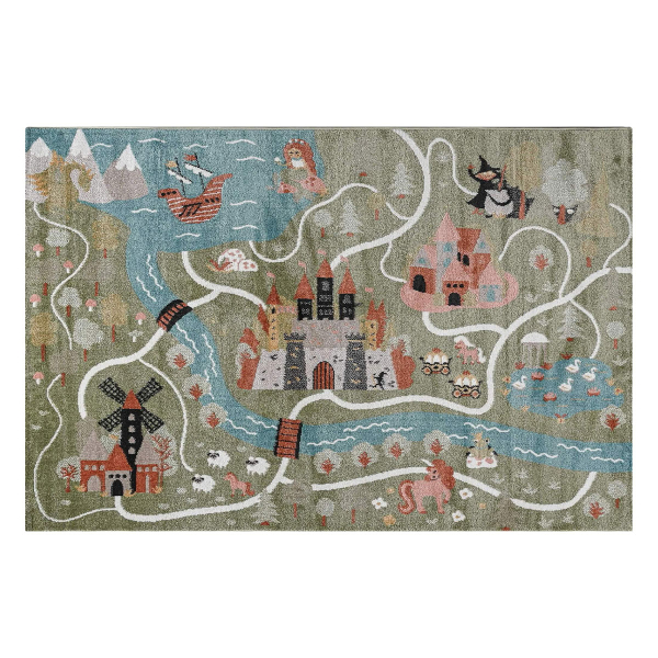 Παιδικό Χαλί (160x230) Polcarpet Carousel Dream Kastro Green