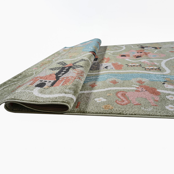 Παιδικό Χαλί (160x230) Polcarpet Carousel Dream Kastro Green