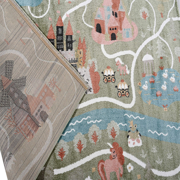 Παιδικό Χαλί (160x230) Polcarpet Carousel Dream Kastro Green