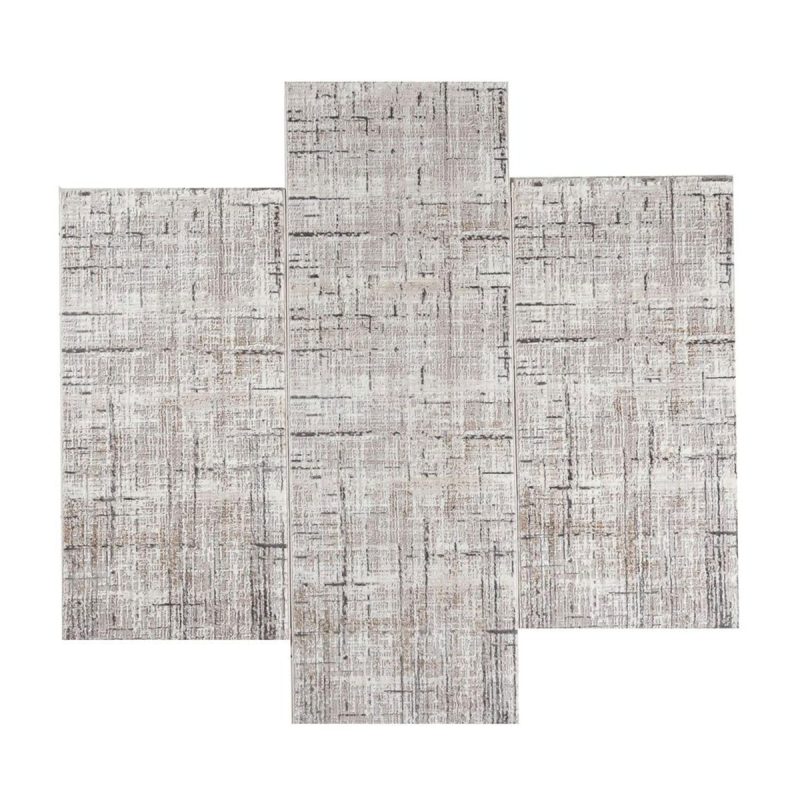 Χαλιά Κρεβατοκάμαρας (Σετ 3τμχ) Polcarpet Venice Merry 542 Vison/Gold