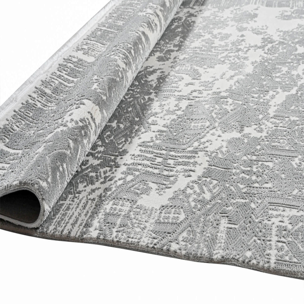 Χαλιά Κρεβατοκάμαρας (Σετ 3τμχ) Polcarpet Platinum 7747 White/Grey