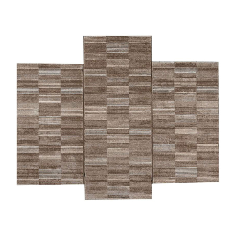 Χαλιά Κρεβατοκάμαρας (Σετ 3τμχ) Polcarpet Vera 267 Brown