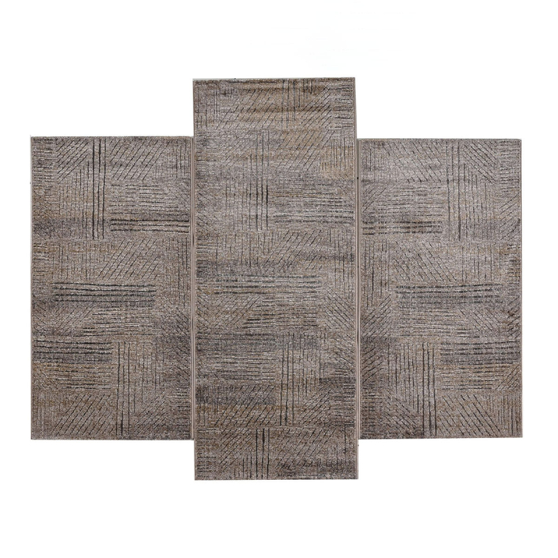 Χαλιά Κρεβατοκάμαρας (Σετ 3τμχ) Polcarpet Giza Cairo 44002 Brown