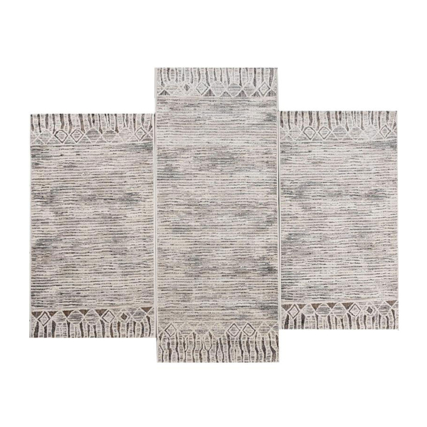 Χαλιά Κρεβατοκάμαρας (Σετ 3τμχ) Polcarpet Giza Cairo 54018 Beige