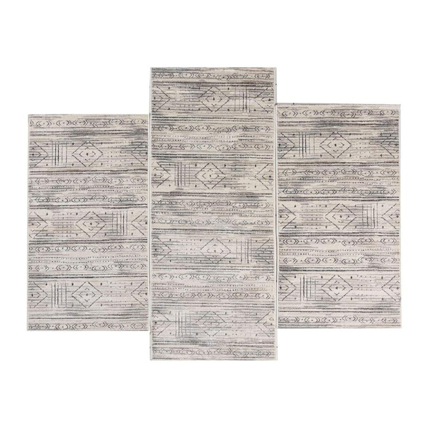 Χαλιά Κρεβατοκάμαρας (Σετ 3τμχ) Polcarpet Giza Cairo 54016 Beige