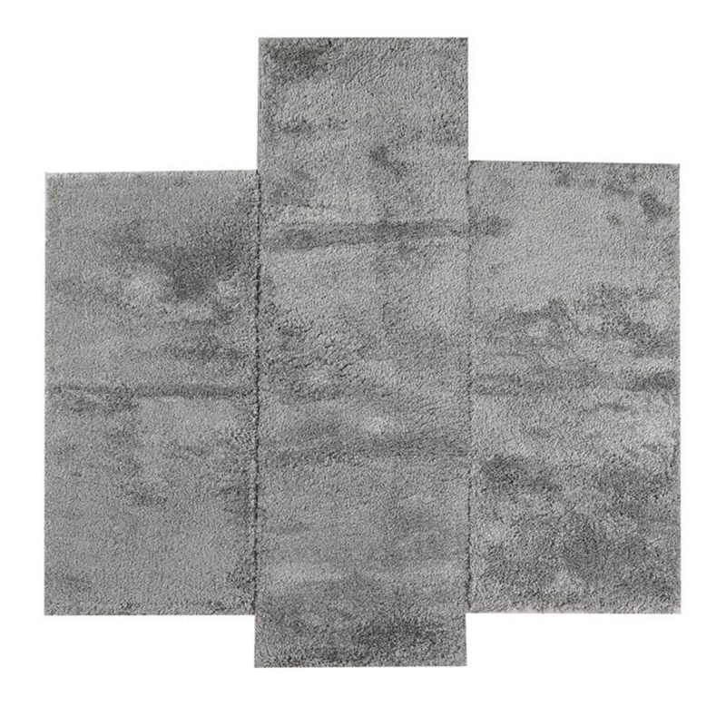 Χαλιά Κρεβατοκάμαρας (Σετ 3τμχ) Polcarpet Puffy Shaggy 1001 Grey