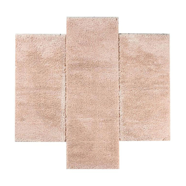 Χαλιά Κρεβατοκάμαρας (Σετ 3τμχ) Polcarpet Puffy Shaggy 1001 Pink