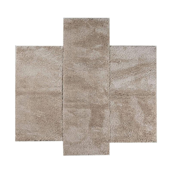 Χαλιά Κρεβατοκάμαρας (Σετ 3τμχ) Polcarpet Puffy Shaggy 1001 Beige