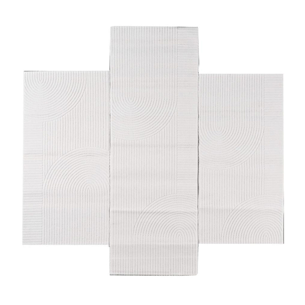 Χαλιά Κρεβατοκάμαρας (Σετ 3τμχ) Pierre Cardin Loft 16 White