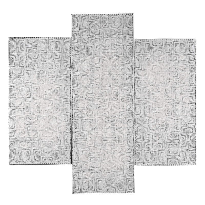 Χαλιά Κρεβατοκάμαρας (Σετ 3τμχ) Pierre Cardin Loft 11 L.Grey