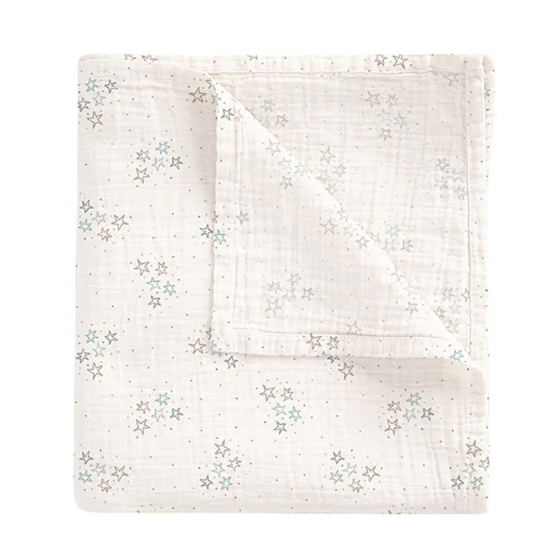 Μουσελίνα/Πάνα Αγκαλιάς (120x120) Bimbidreams Stars Blue