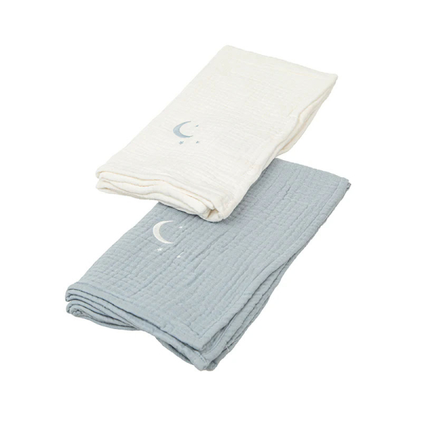 Ματλασέ Πάνες Αγκαλιάς (Σετ 2τμχ) Bimbidreams Blue