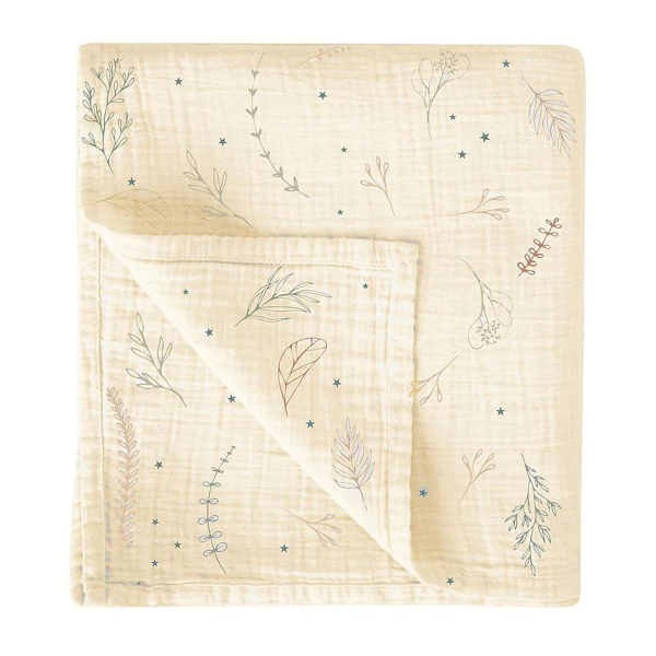 Μουσελίνα/Πάνα Αγκαλιάς (120x120) Bimbidreams Botanic Ivory