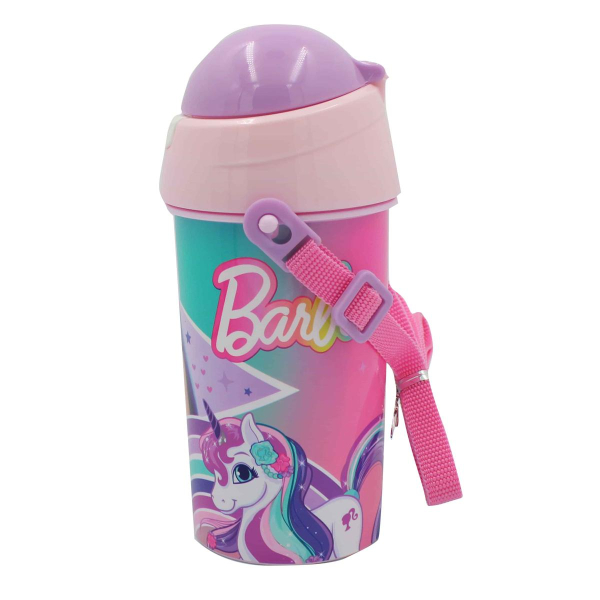 Παγούρι 500ml Με Καλαμάκι Gim FD Barbie 571-20209