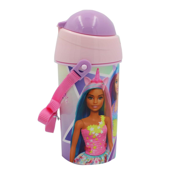 Παγούρι 500ml Με Καλαμάκι Gim FD Barbie 571-20209