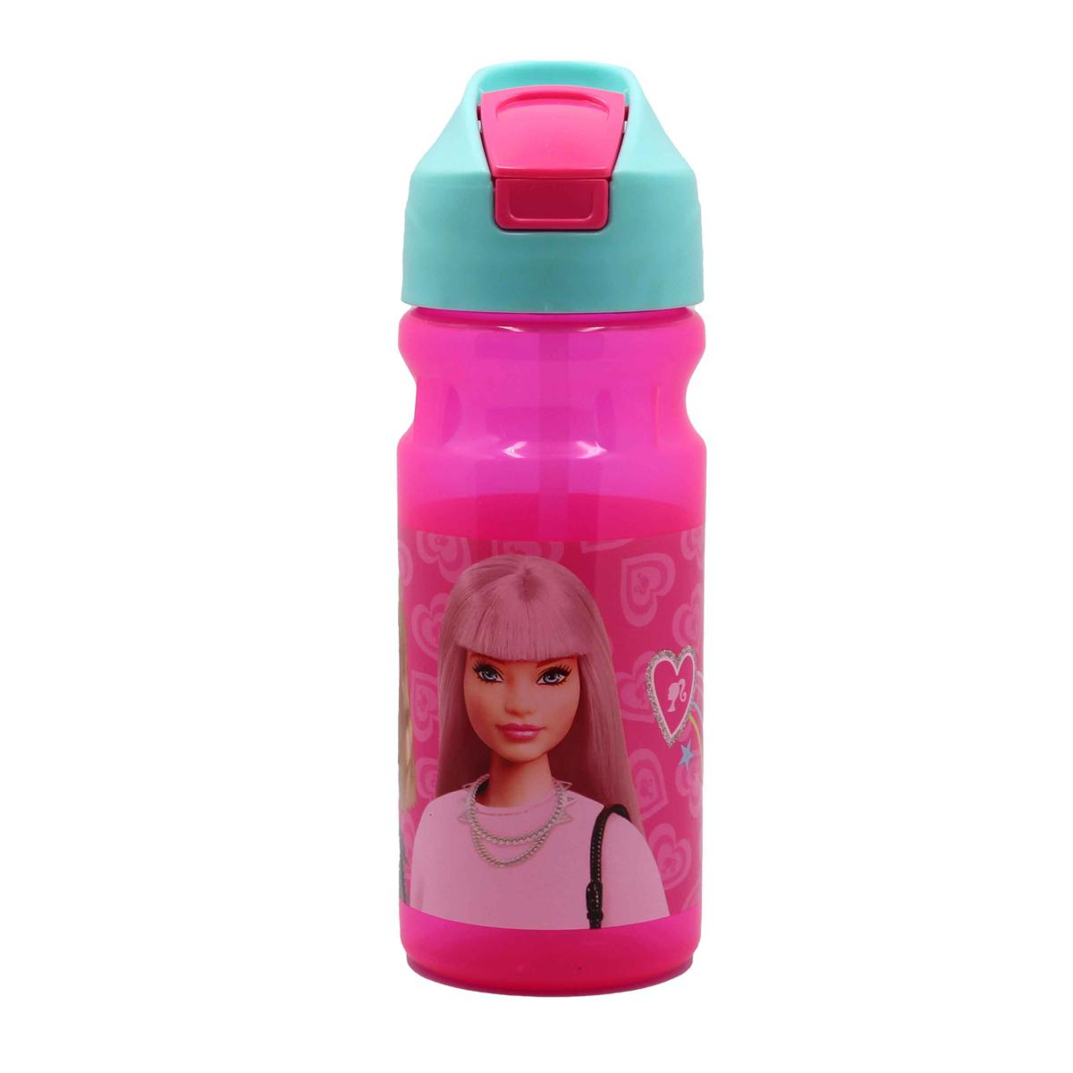 Gim Παγούρι 500ml Με Καλαμάκι Gim Flip Barbie 571-20203