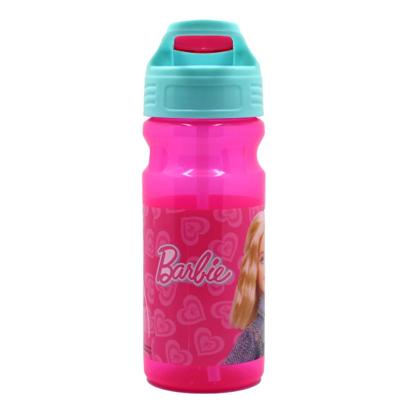 Παγούρι 500ml Με Καλαμάκι Gim Flip Barbie 571-20203