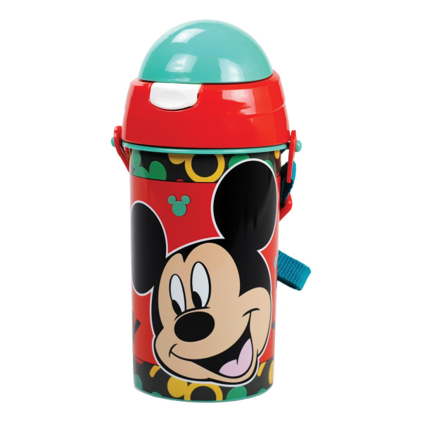 Παγούρι 500ml Με Καλαμάκι Gim FD Mickey 553-17209