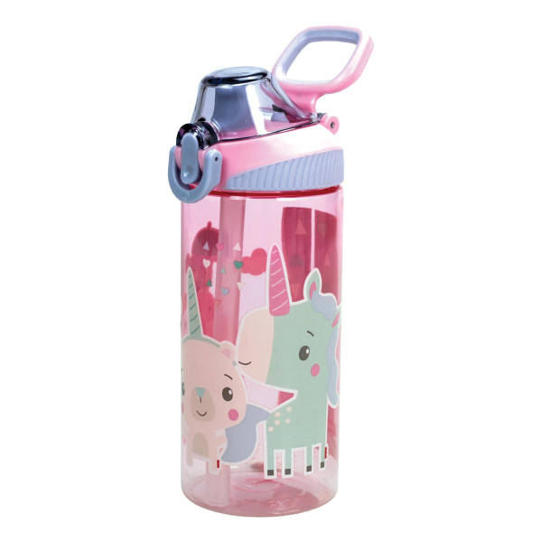 Παγούρι 450ml Με Καλαμάκι Fisher Price Unicorn 571-72218