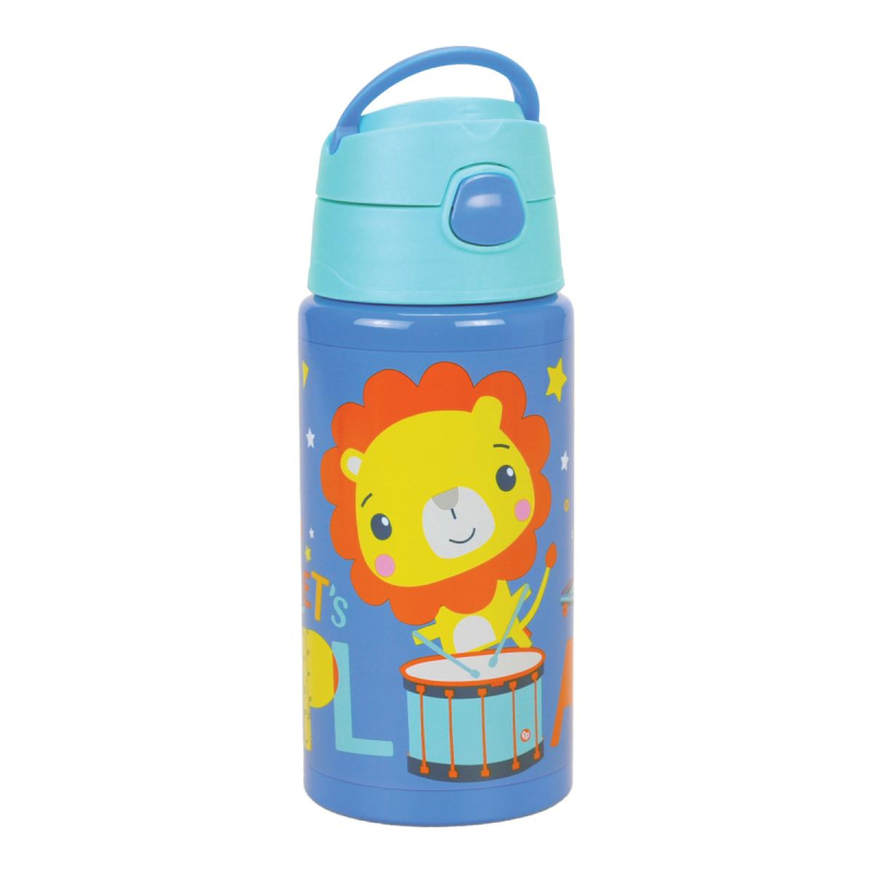 Παγούρι 500ml Με Καλαμάκι Fisher Price Flip Frozen Lion 571-71248