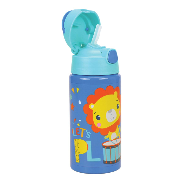 Παγούρι 500ml Με Καλαμάκι Fisher Price Flip Frozen Lion 571-71248