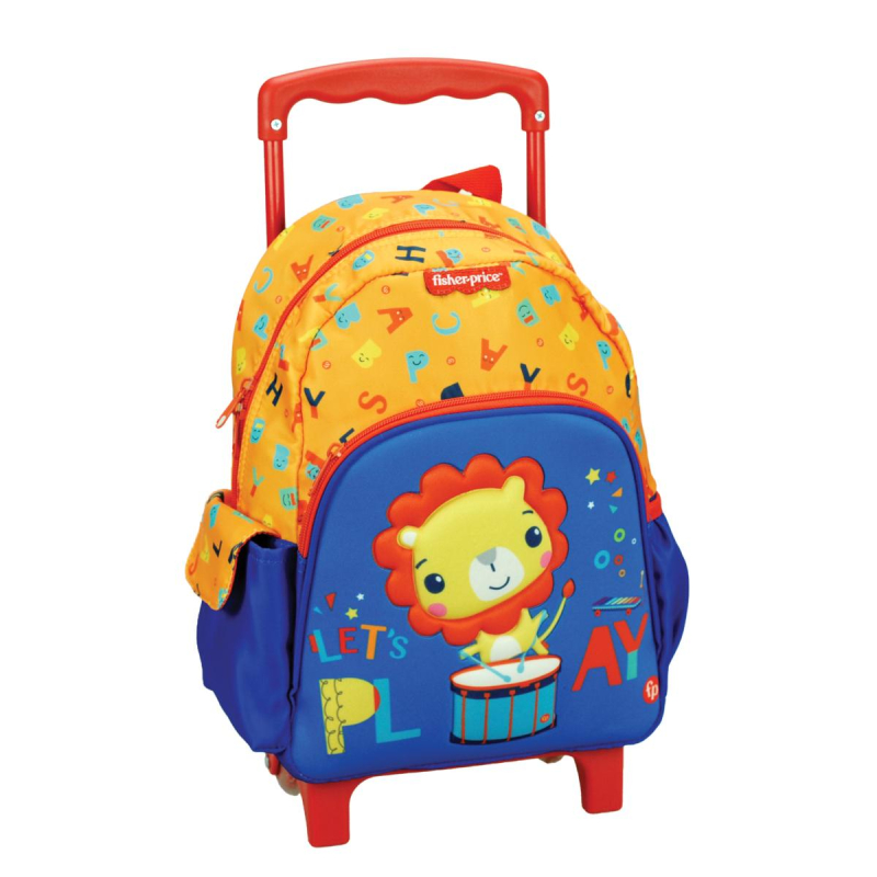 Σχολική Τσάντα Τρόλεϊ Νηπιαγωγείου (25x15x30) Fisher Price Lion 349-37073