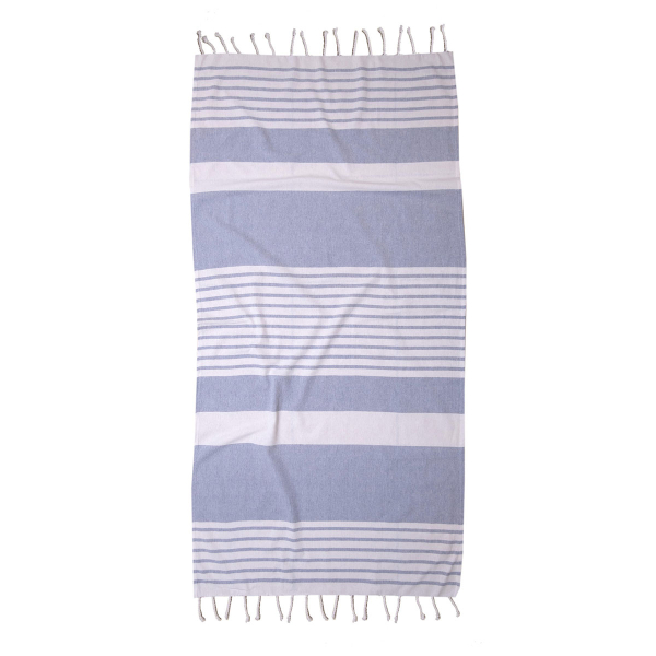 Τσάντα Θαλάσσης + Παρεό (85x165) Viopros Γκαμπριέλα Μπλε