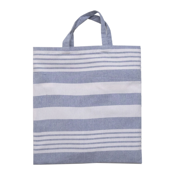 Τσάντα Θαλάσσης + Παρεό (85x165) Viopros Γκαμπριέλα Μπλε