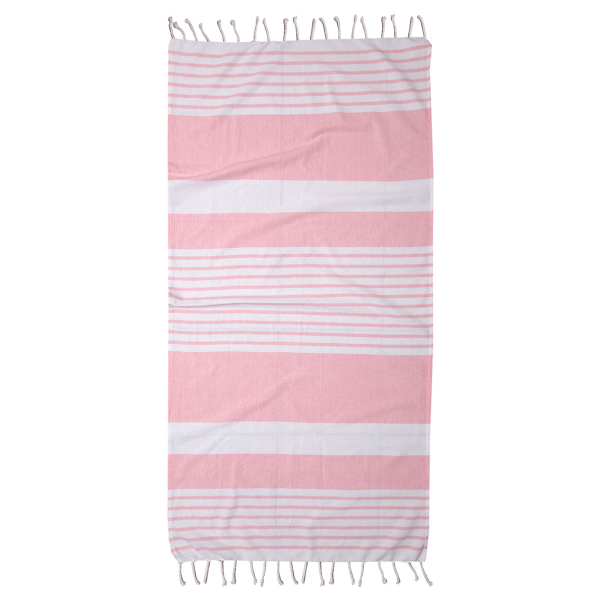 Τσάντα Θαλάσσης + Παρεό (85x165) Viopros Γκαμπριέλα Ροζ