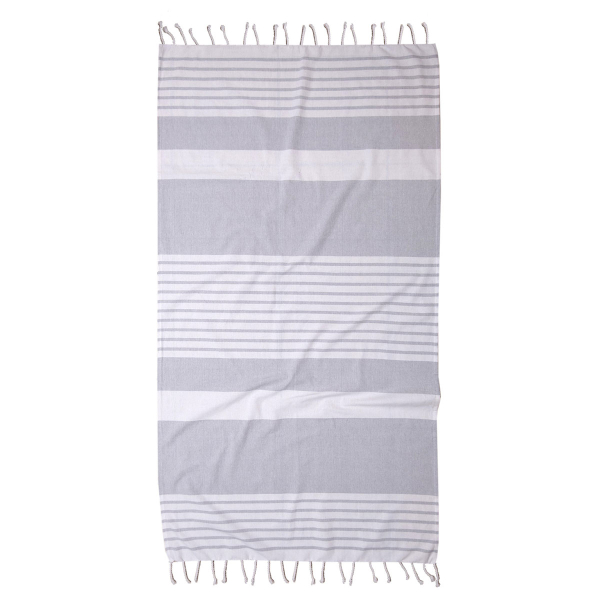 Τσάντα Θαλάσσης + Παρεό (85x165) Viopros Γκαμπριέλα Γκρι