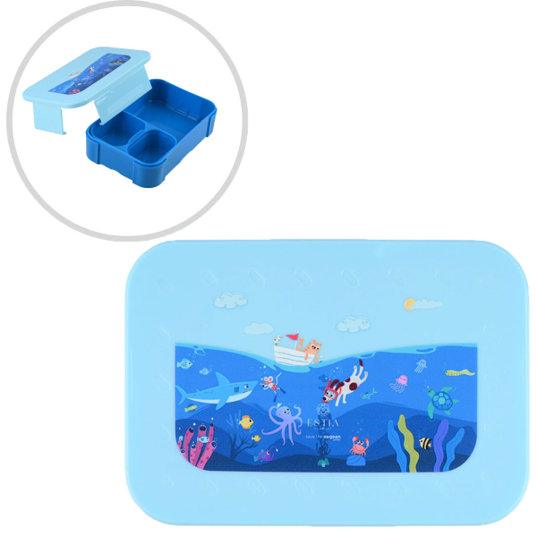 Φαγητοδοχείο Με Χωρίσματα Estia Save The Aegean Ocean Play 01-33446