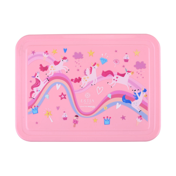 Φαγητοδοχείο Με Χωρίσματα & Κουτάλι & Πιρούνι (Σετ) Estia Save The Aegean Rainbow Dreams 01-34344