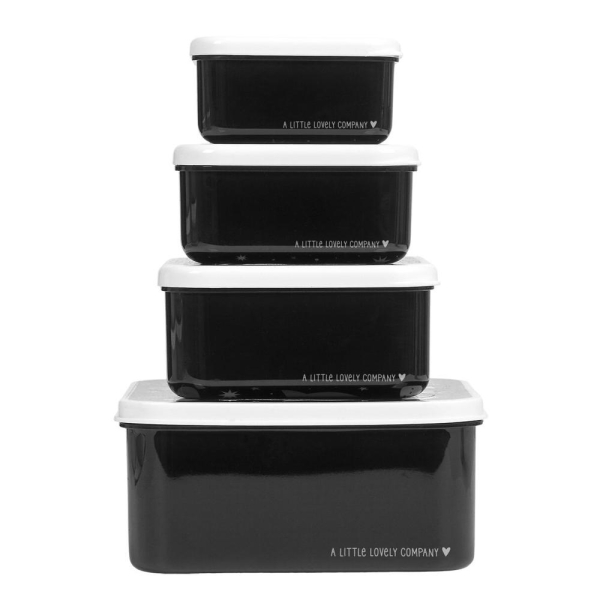 Φαγητοδοχεία (Σετ 4τμχ) Α Little Lovely Company Galaxy SBSEGA74