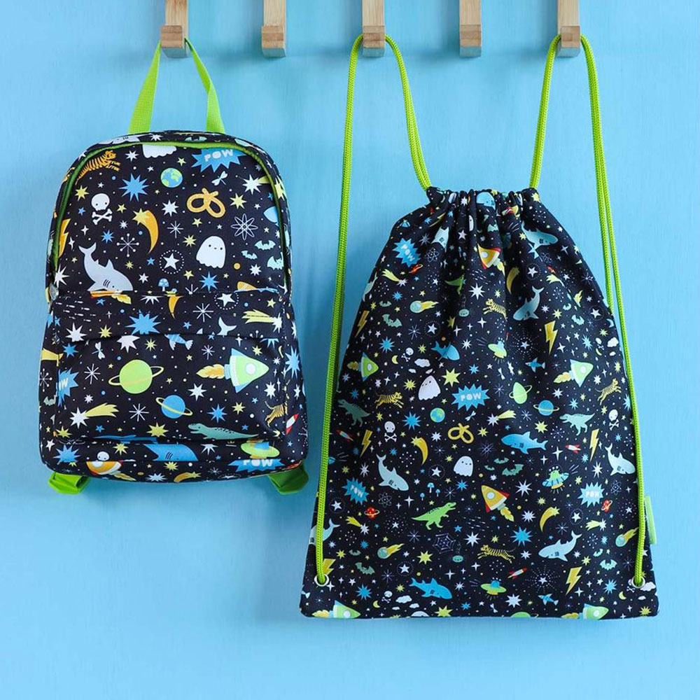 Παιδική Τσάντα Πουγκί (32X42) Α Little Lovely Company Galaxy Drgabl06 Home Παιδικά Παιδικές Τσάντες Spitishop