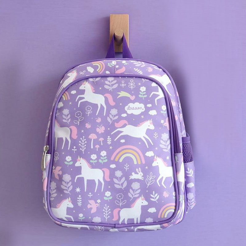 Σχολική Τσάντα Νηπιαγωγείου Με Ισοθερμική Θήκη (27x19x32) Α Little Lovely Company Unicorn Dreams BPUDPU74