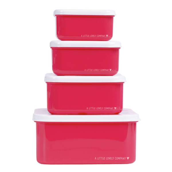 Φαγητοδοχεία (Σετ 4τμχ) Α Little Lovely Company Cherries SBSECH82