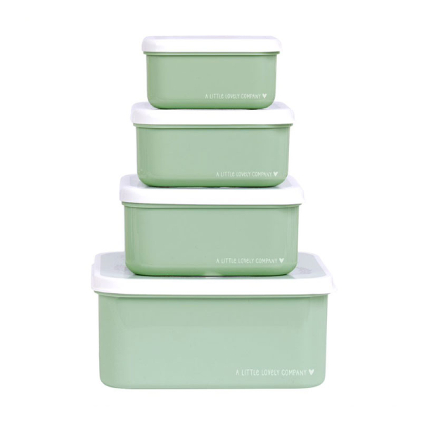 Φαγητοδοχεία (Σετ 4τμχ) Α Little Lovely Company Forest Friends SBSEFF45