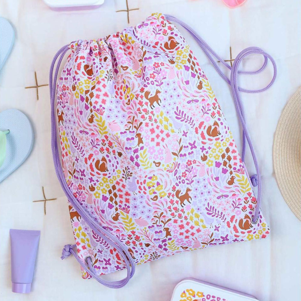 Παιδική Τσάντα Πουγκί (32x42) Α Little Lovely Company Flower Garden DRFGMU04