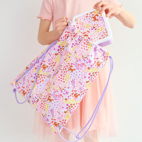 Παιδική Τσάντα Πουγκί (32x42) Α Little Lovely Company Flower Garden DRFGMU04