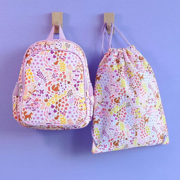 Παιδική Τσάντα Πουγκί (32x42) Α Little Lovely Company Flower Garden DRFGMU04