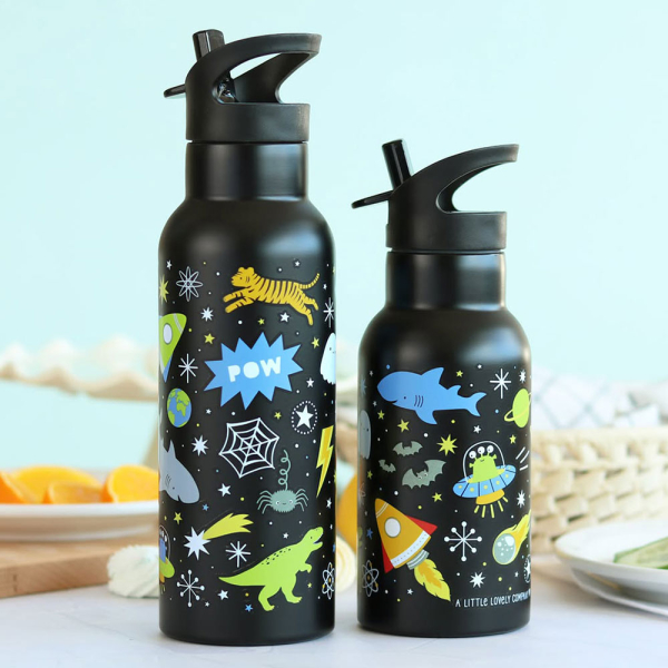 Παγούρι - Θερμός 350ml Με Καλαμάκι Α Little Lovely Company Galaxy DBSSGA78