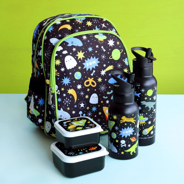 Παγούρι - Θερμός 350ml Με Καλαμάκι Α Little Lovely Company Galaxy DBSSGA78