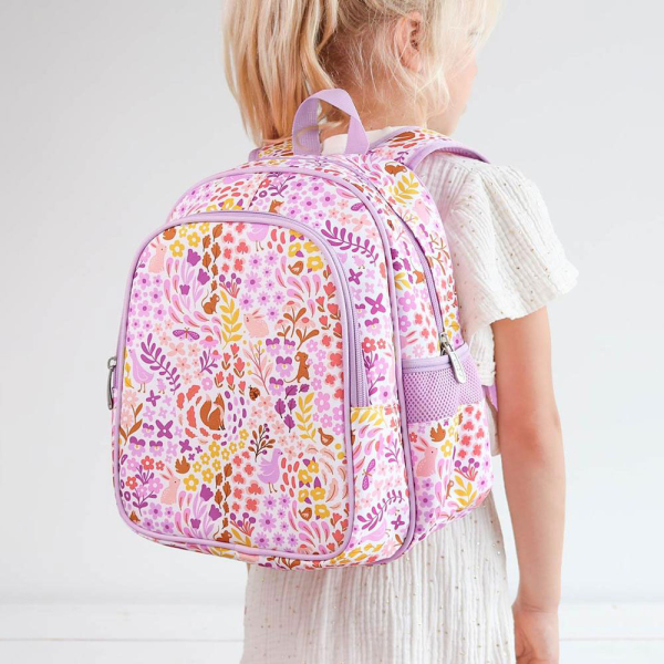 Σχολική Τσάντα Νηπιαγωγείου Με Ισοθερμική Θήκη (27x19x32) Α Little Lovely Company Flower Garden BPFGMU83