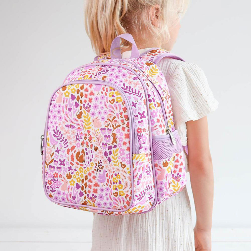 Σχολική Τσάντα Νηπιαγωγείου Με Ισοθερμική Θήκη (27x19x32) Α Little Lovely Company Flower Garden BPFGMU83