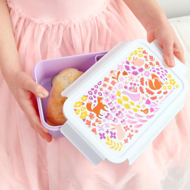 Φαγητοδοχείο Με Χωρίσματα 1.2lt (22x14.5x7) Α Little Lovely Company Flower Garden BBFGMU79